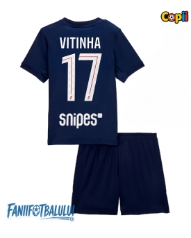 Paris Saint-Germain Vitinha #17 Echipament de Fotbal Replică 2025-26 Copii Acasa (+ Șorturi)
